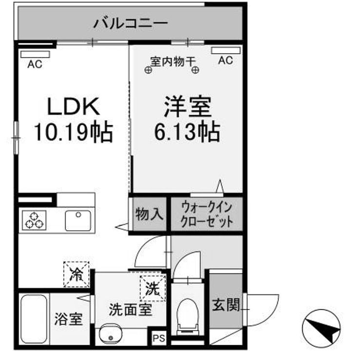 群馬県高崎市下小鳥町(アパート)の賃貸物件の間取り