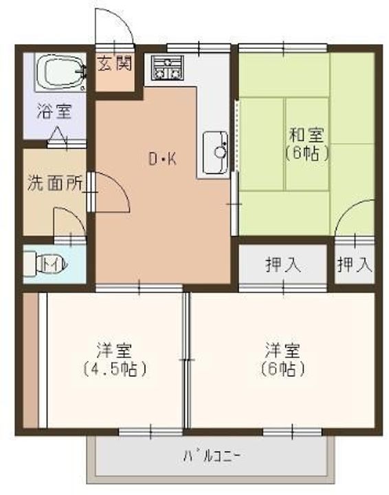 コーポGENIの間取り