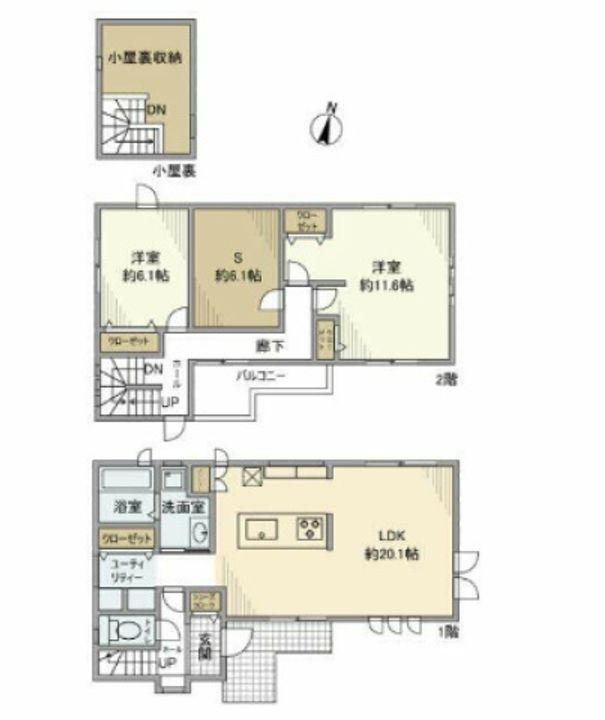 神奈川県川崎市麻生区王禅寺西3(一戸建)の賃貸物件の間取り