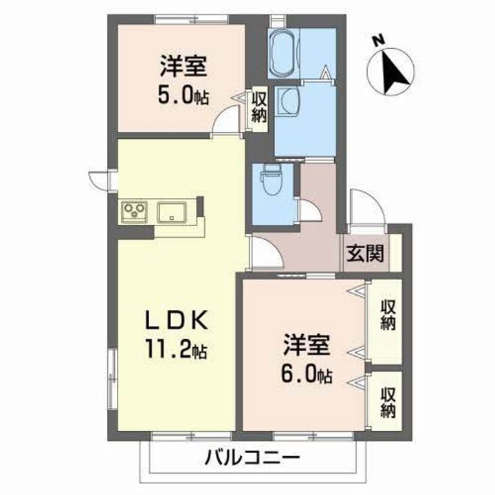 グランシード南梅本の間取り