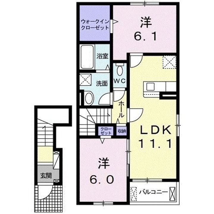 ブリリアンシー Bの間取り