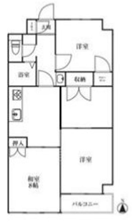 東京都足立区大谷田5(マンション)の賃貸物件の間取り