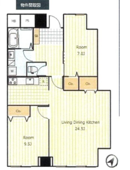 DS海岸ビルの間取り