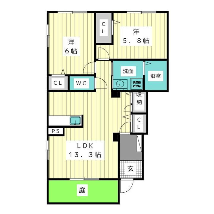Dear Court Orangeの間取り