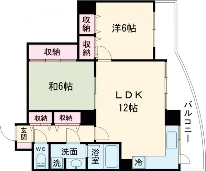 新潟県新潟市中央区西大畑町(マンション)の賃貸物件の間取り