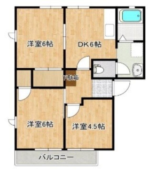 ベルジュールAの間取り