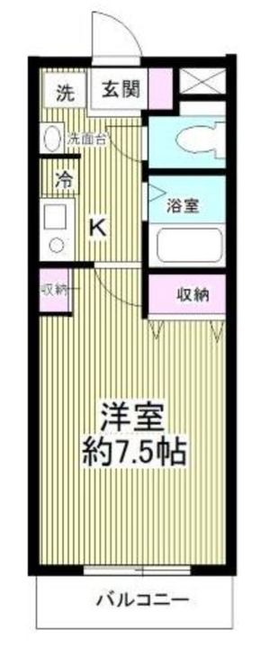 埼玉県川口市三ツ和1(アパート)の賃貸物件の間取り