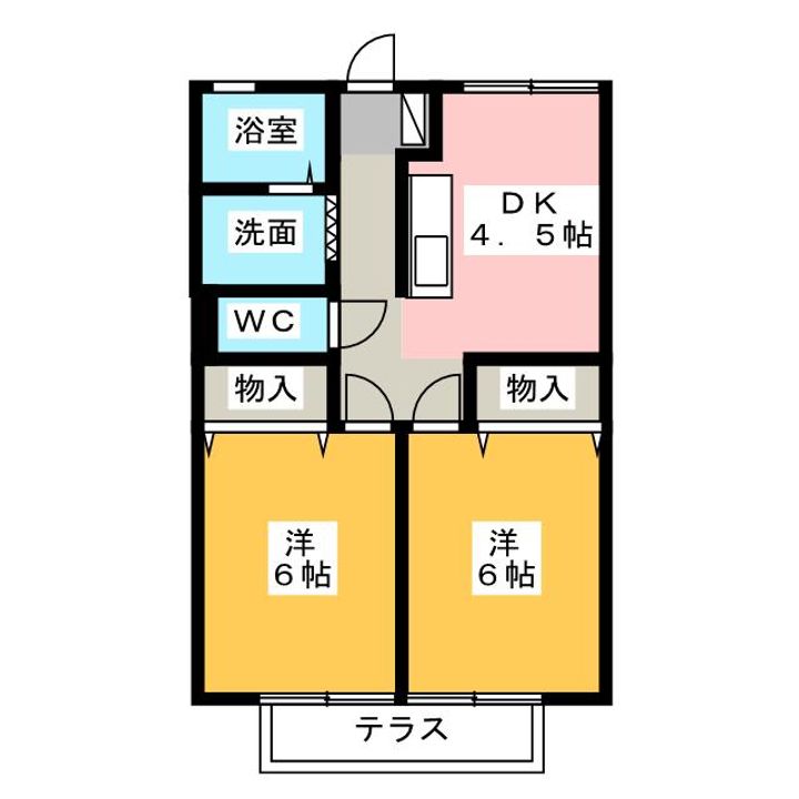 竹富ハイツの間取り