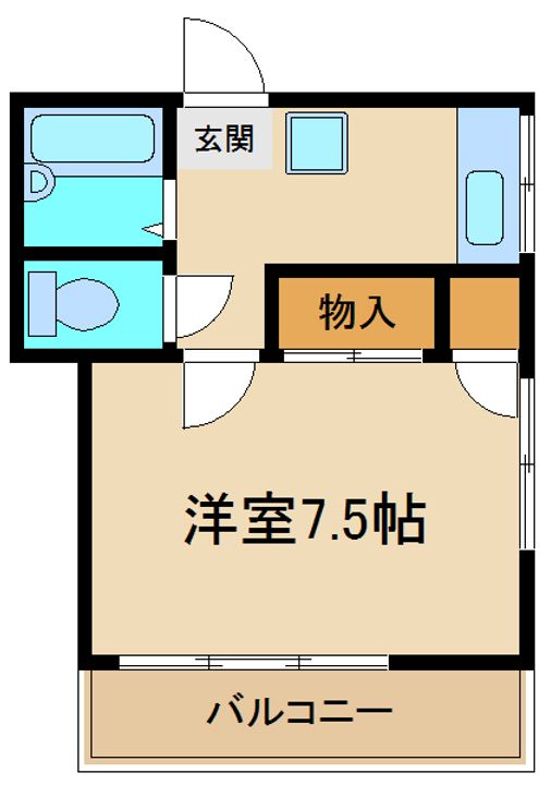 サングレースA棟の間取り