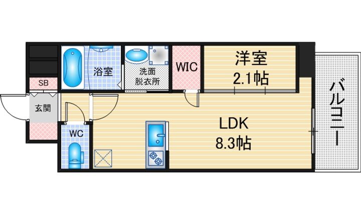 メイクスアート千種ウエストの間取り