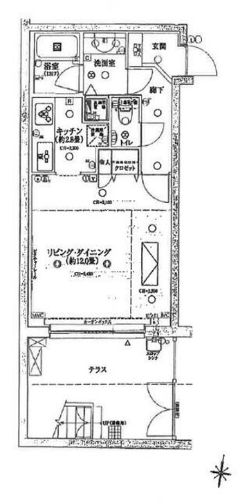 エスリール世田谷赤堤の間取り