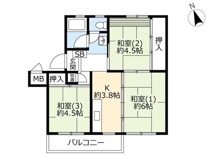 UR花見川の間取り