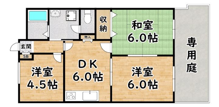 ティーオーコート野里の間取り