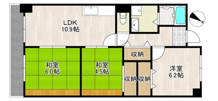 レクシア大道南の間取り