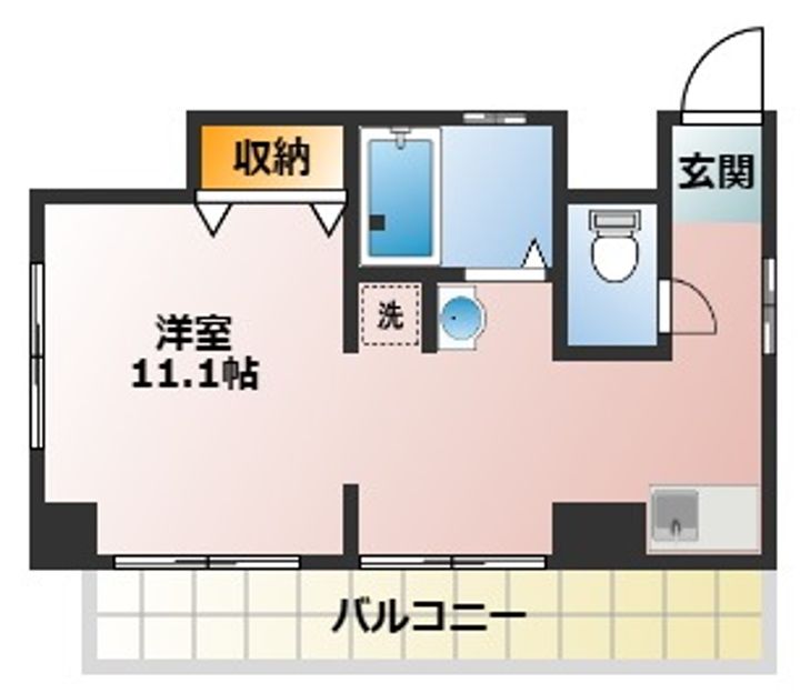 フラット大竹の間取り