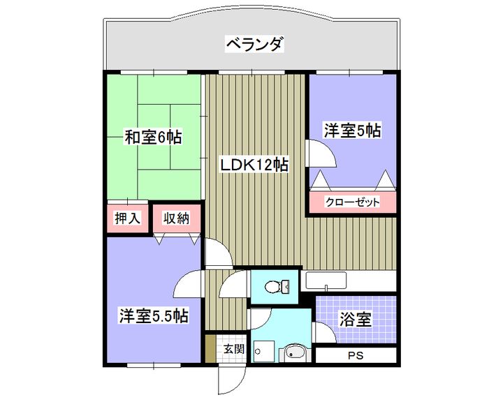 プリメール錦ケ丘の間取り