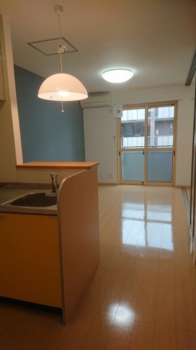 フルール・ド・ヴェールII棟の居間