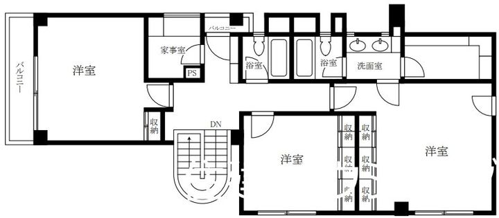 東京都新宿区市谷田町2(一戸建)の賃貸物件の間取り