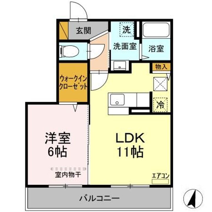 D-room住吉の間取り