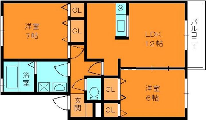 カルチェ赤坂A棟の間取り
