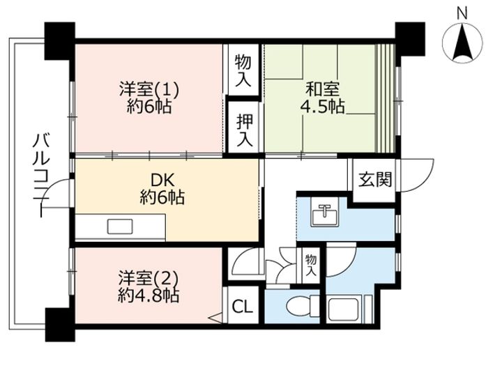 UR名谷の間取り