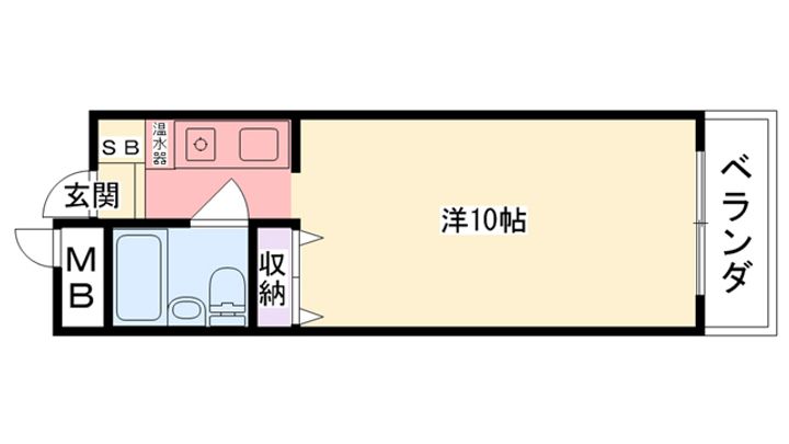 兵庫県西宮市笠屋町(マンション)の賃貸物件の間取り