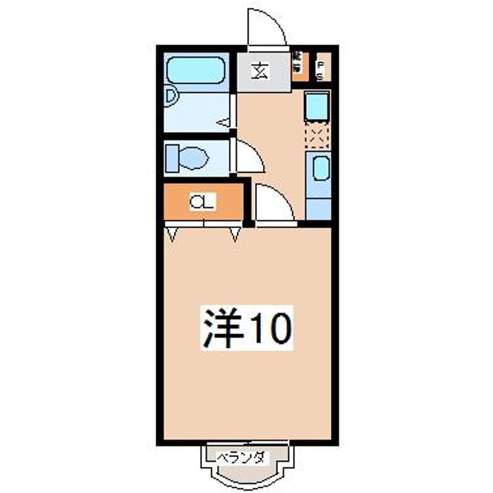 福島県郡山市小原田1(アパート)の賃貸物件の間取り