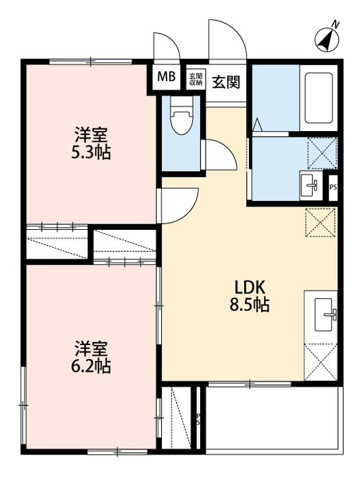 NS中山東の間取り