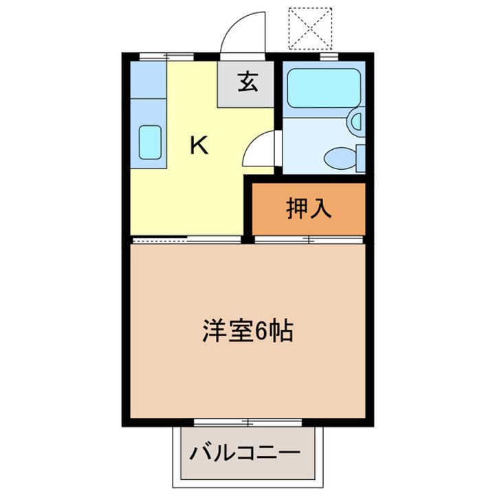 松浦ハイツの間取り