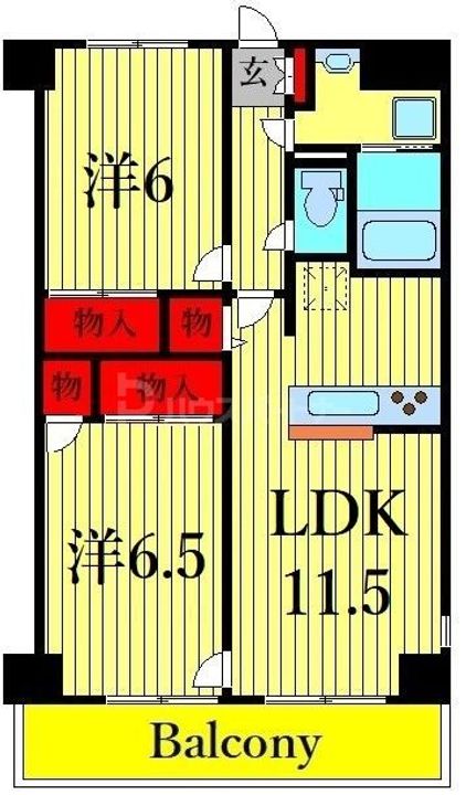 ファインクレスト南篠崎の間取り