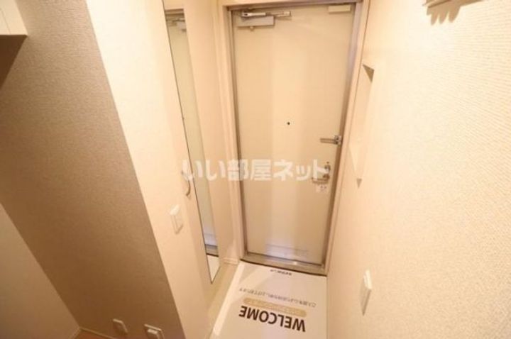 群馬県前橋市上大島町(アパート)の賃貸物件の玄関