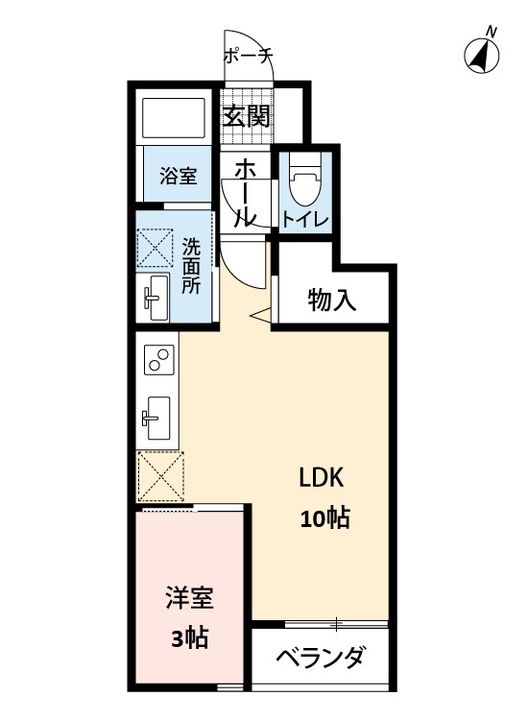 リバーサイドA棟の間取り