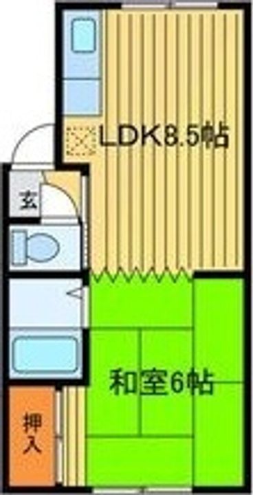 コーポきくちの間取り
