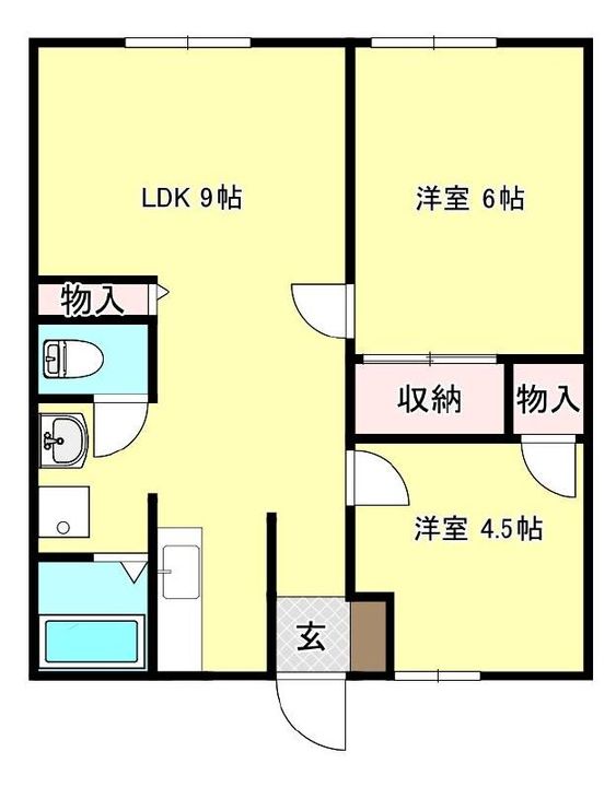 サンライフ上梅田B棟の間取り