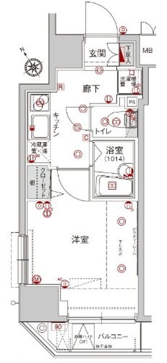 東京都豊島区駒込1(マンション)の賃貸物件の間取り