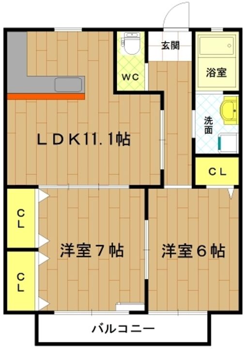 三重県伊勢市船江2(アパート)の賃貸物件の間取り