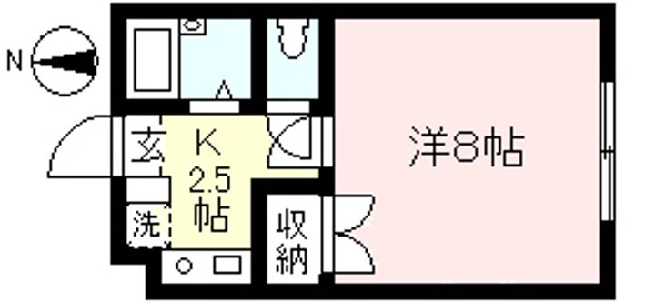 ハイツホルン東林間の間取り