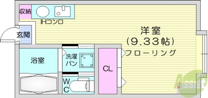 ホワイトメゾン山久の間取り