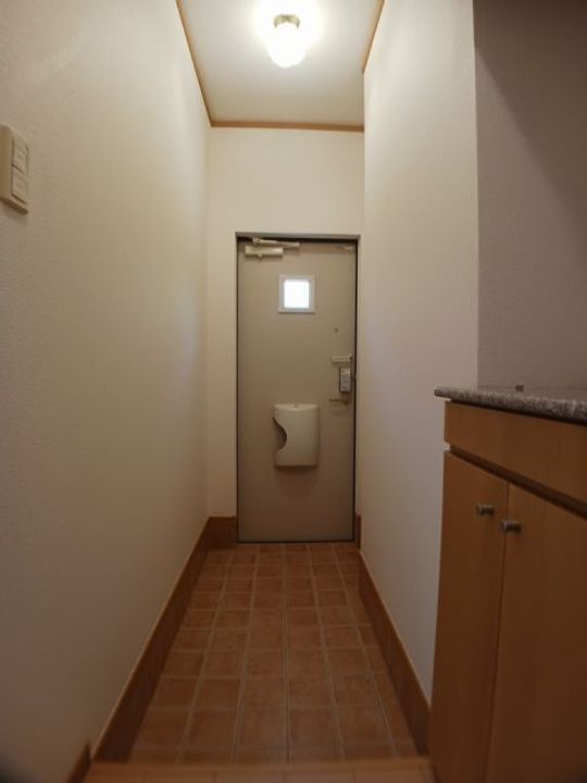 福島県いわき市内郷高坂町立野(アパート)の賃貸物件の玄関