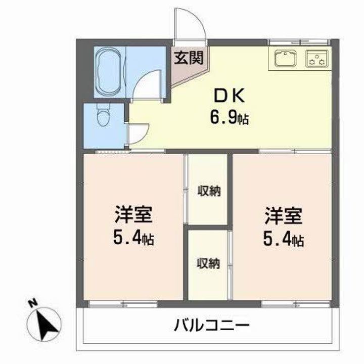 コスモス 1の間取り