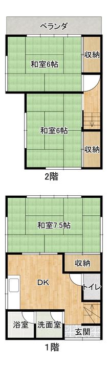 千葉県木更津市清見台東2(一戸建)の賃貸物件の間取り