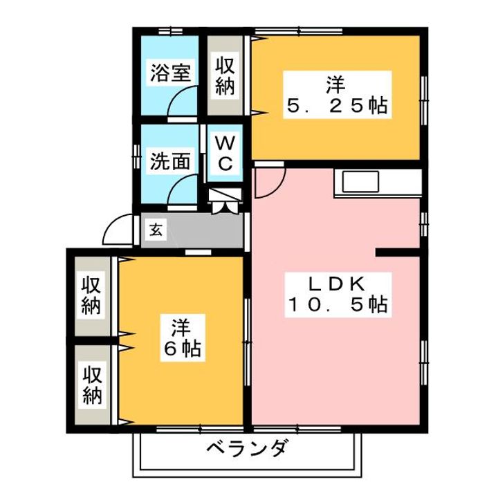 ヒルズガーデン Aの間取り