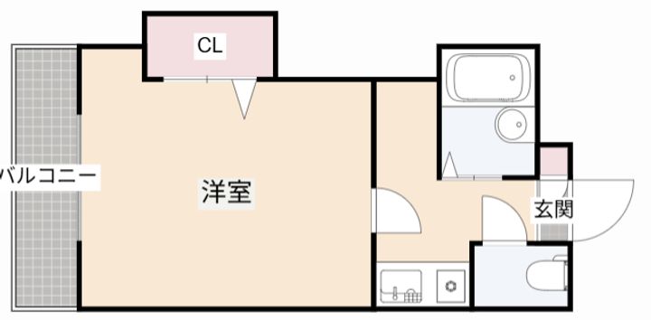 大阪府高槻市富田町3(マンション)の賃貸物件の間取り