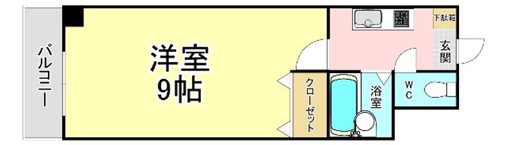 No35.サーファーズプロジェクト2100小倉駅の間取り