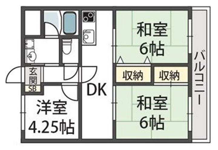 メゾン東中の間取り