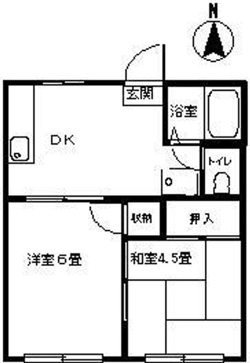 永田ハイツの間取り