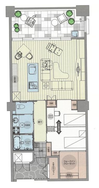 プラチナマンション聚楽B棟の間取り