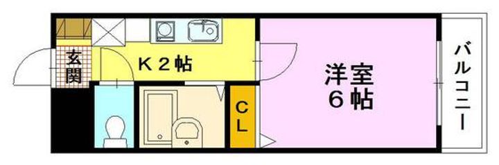 カーサ南堀川の間取り