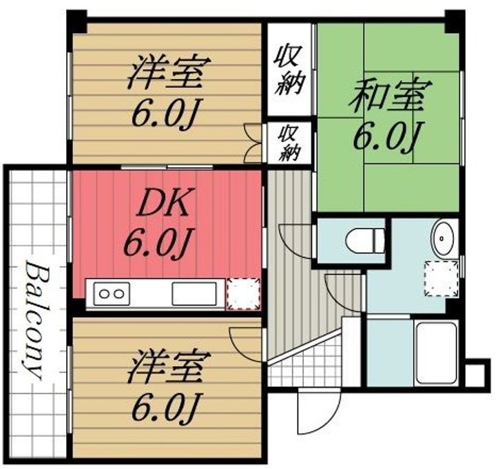 千葉県市原市五井中央東1(マンション)の賃貸物件の間取り