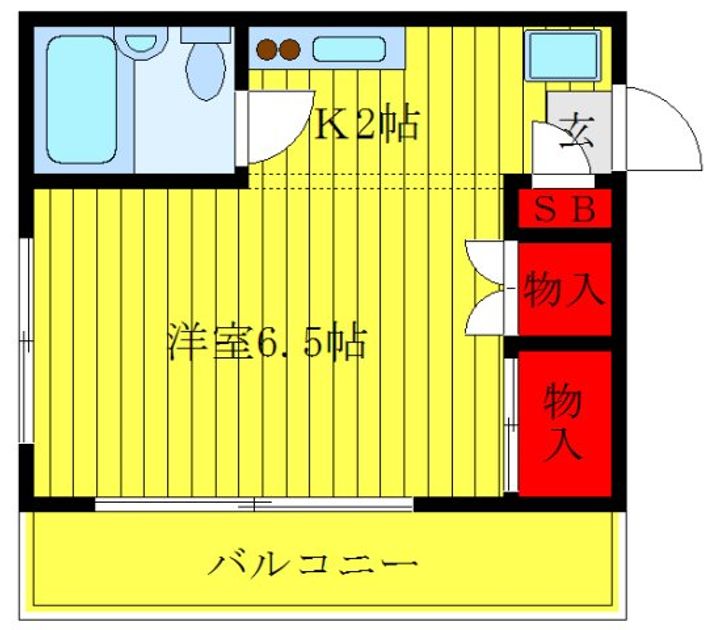 マンション米田の間取り
